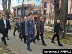 Ministri i Mbrojtjes i Serbisë, Bratisllav Gashiqm merr pjesë në shënimin e ditës jokushtetuese të Republikës Sërpska në Banjallukë, Bosnje e Hercegovinë, 9 janar.