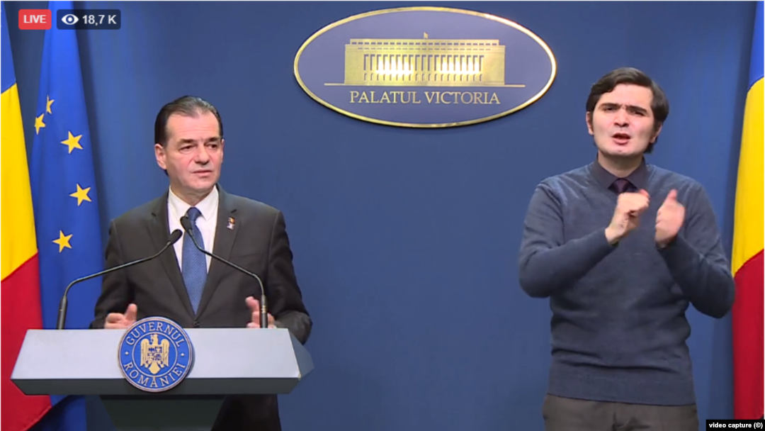 Premierul Ludovic Orban