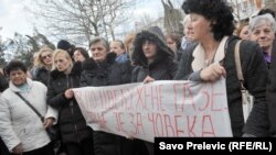 Protest majki u Podgorici