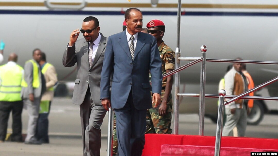 Predsednik Eritreje Isaias Afverki dčekao je premijera Etiopije Abija Ahmedau Adis Abebi