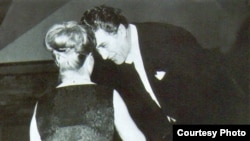 Sergiu Celibidache și pianista Dina Avrech la un concert în Israel