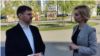 Антанас Кандротас дае інтэрвію тэлеканалу «Беларусь 4» (Горадня). Ілюстрацыйнае фота