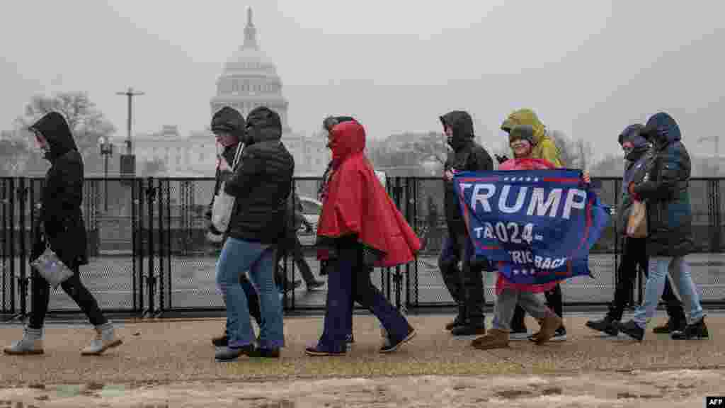 Pristalice novoizabranog američkog predsjednika Donalda Trumpa, Washington, 19. januar 2025.