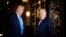 Hungarian Prime Minister Viktor Orban (right) and U.S. President-elect Donald Trump at Trump's estate in Mar-a-Lago in Palm Beach, Florida, in July.