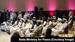 مراسم افتتاحیه گفت‌وگوهای بین افغانان در قطر