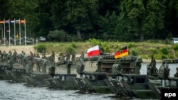 La manevrele Nato „Anaconda” de la Chelmno, în Polonia, la 13 iunie 2016