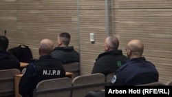 Të pandehurit për shpërthimin në Ibër-Lepenc në gjykatore. 24 dhjetor 2025. 