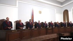 Armenia - The Constitutional Court announces its decision to reject opposition appeals against official results of the June 20 parliamentary elections, Yerevan, July 17, 2021.