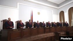 Armenia - The Constitutional Court announces its decision to reject opposition appeals against official results of the June 20 parliamentary elections, Yerevan, July 17, 2021.