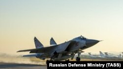 «Зафіксовано зліт МіГ-31К ПКС Росії з аеродрому Саваслейка Нижньогородської області»