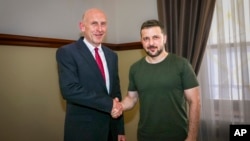 Ministrul britanic al Apărării, John Healey, s-a întâlnit la Odesa cu președintele Volodimir Zelenski. 7 iulie 2024.