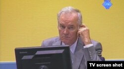 Ratko Mladić u sudnici Haškog tribunala