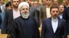 President Hassan Rouhani (left) with the head of presidential office, Mahmoud Vaezi, undated. FILE PHOTO