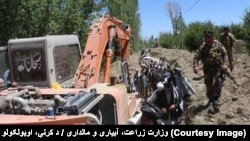 کار ساخت شبکه آبیاری در پکتیا