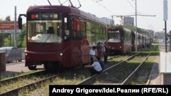 В Казани встали трамваи: второй раз за день