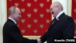 Уладзімер Пуцін і Аляксандар Лукашэнка
