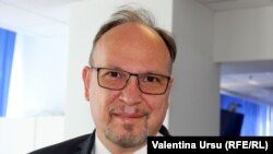 Ambasadorul României la Chișinău, Daniel Ioniță, redacția Europei Libere, Chișinău, 5 mai 2021.