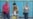 Voters cast their balots at a polling station during a snap parliamentary election in Almaty, Kazakhstan, on August 23.
