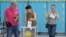 Voters cast their balots at a polling station during a snap parliamentary election in Almaty, Kazakhstan, on August 23.