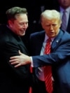 U.S. President Donald Trump (right) and Elon Musk (file photo)