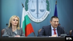 Говорителката на главния прокурор Сийка Милева и заместник-главният прокурор Борислав Сарафов