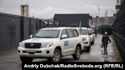 Автомобили миссии ОБСЕ в Донбассе. 2021 год