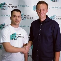 Евгений Кочегин (слева) и Алексей Навальный