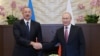 Russia - Russian President Vladimir Putin and his Azerbaijani counterpart Ilham Aliyev meet in Sochi, November 26, 2021 