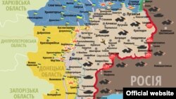 Сытуацыя ў зоне баявых дзеяньняў на Ўсходзе Ўкраіны