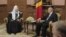 Patriarhul Chiril și președintele Moldovei Nicolae Timofti.