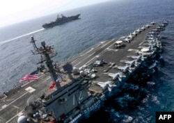 The USS Abraham Lincoln (file photo)