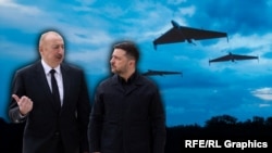 25 აპრილს უკრაინის პრეზიდენტი ვოლოდიმირ ზელენსკი მოულოდნელად ეწვია აზერბაიჯანს. შეხვედრა პრეზიდენტ ილჰამ ალიევთან გაბალაში გაიმართა. საილუსტრაციო ფოტოკოლაჟი