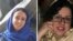 هدی عمید، وکیل دادگستری و فعال حقوق زنان (سمت راست) و نجمه واحدی، دانش‌آموخته جامعه‌شناسی و فعال حقوق زنان
