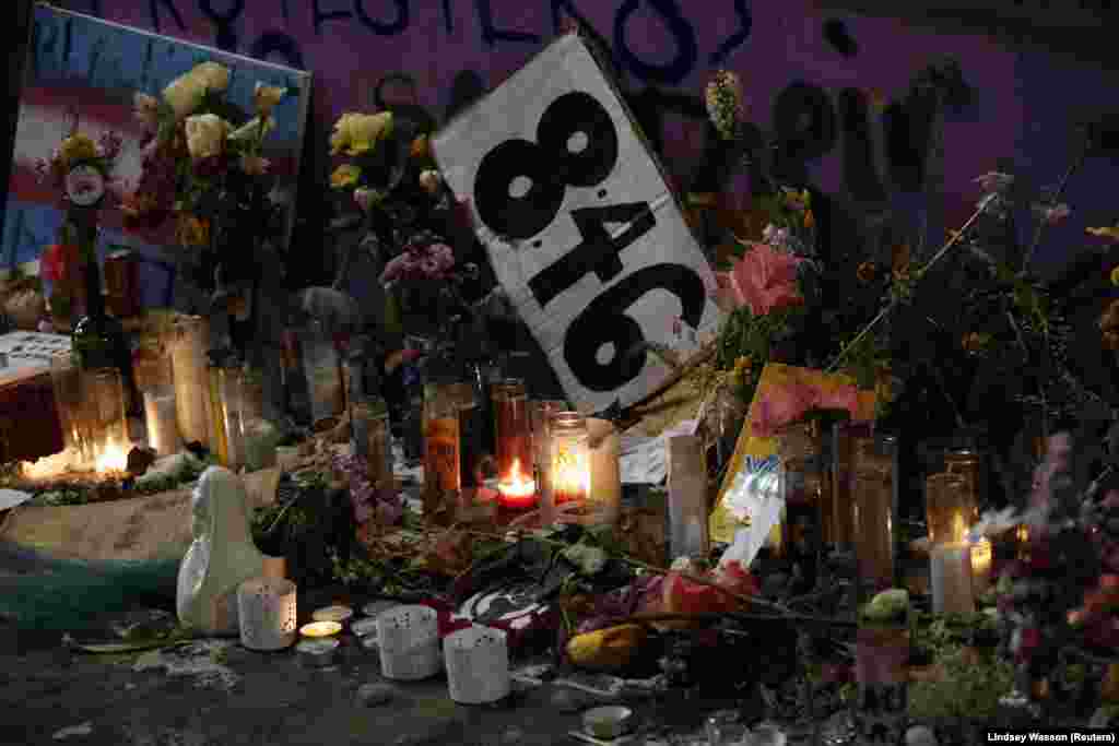 Плакат &laquo;8:46&raquo;, пов&rsquo;язаний зі смертю Джорджа Флойда, на меморіалі, який організували протестувальники проти расової нерівності у місті Сієтл, штат Вашингтон, США