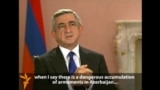 Armenian President Says Azerbaijan Preparing For War 