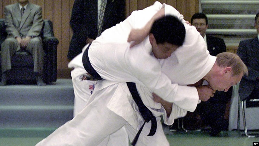 The Russian president has always used his judo prowess to boost his macho profile.