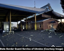Зруйнований внаслідок російського удару прикордонний пункт «Старокозаче» на кордоні України та Молдови. 9 вересня 2026 року