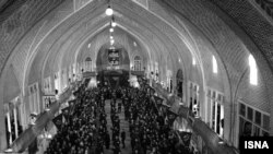 Mourners' procession in the Bazaar of Tabriz, Iran, September 12, 2019. 