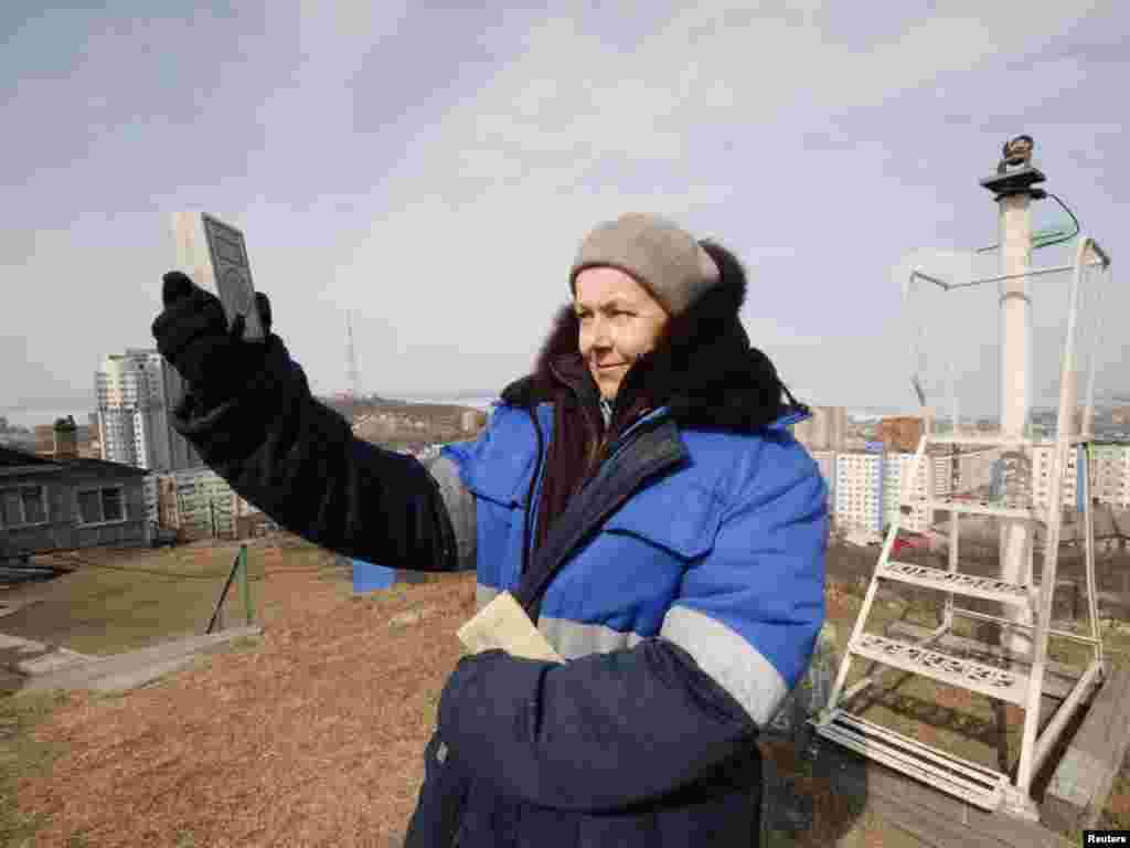 Rusija - Meteorološka stanica u Vladivostoku, gdje se zbog eksplozije u japanskoj nuklearki, mjeri nivo radijacije, 14.03.2011. Foto: Reuters / Yuri Maltsev 