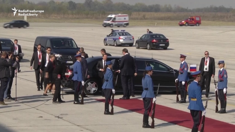 Russia's Medvedev Attends Military Parade In Belgrade