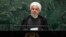 Iranian President Hassan Rouhani addresses the 74th session of the United Nations General Assembly at U.N. headquarters in New York City, New York, U.S., September 25, 2019. 