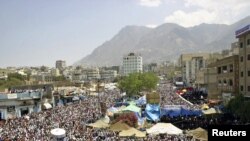 Йәмәннең Таиз шәһәрендә президентка каршы җыен