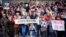 Акция протеста против пенсионной реформы в Барнауле