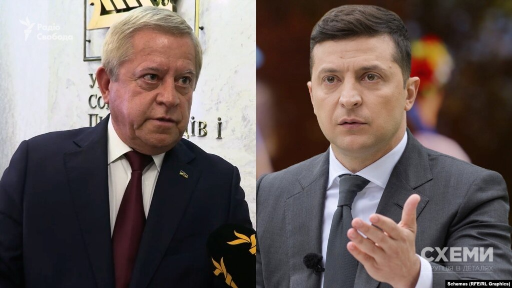 Анатолий Кинах, Владимир Зеленский, коллаж