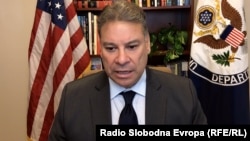U.S. envoy Gabriel Escobar during an interview with RFE/RL.