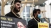 İranda edamlara qarşı Almaniyada keçirilən etiraz aksiyası