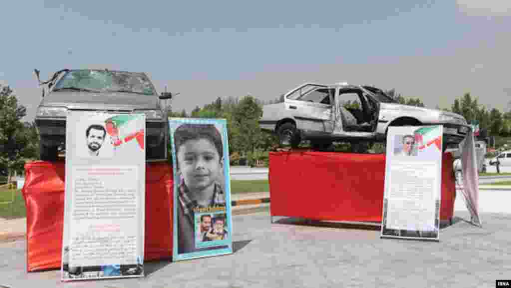نمایش خودروهای &laquo;دانشمندان هسته ای&raquo; ترور شده ایران در محل اجلاس غیرمتعهدها
