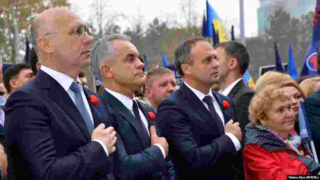 Pavel Filip., Vlad Plahotniuc, Andrian Candu.