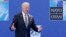 U.S. President Joe Biden speaking during the NATO summit in Brussels