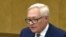 RUSSIA -- Russian Deputy Foreign Minister Sergei Ryabkov speaks during a session of the State Duma in Moscow, June 18, 2019